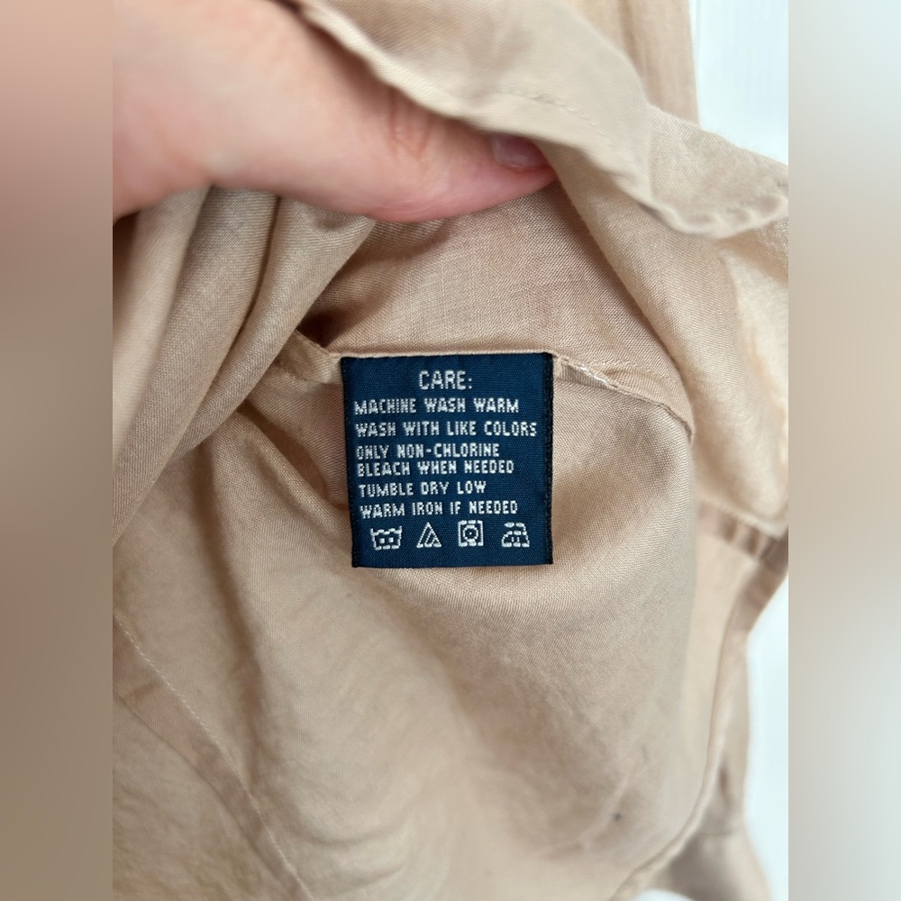 Ralph Lauren Boys Beige Casual Button-Down Shirt size 14 - Picture 3 of 4